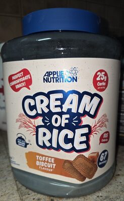 Applied Nutrition Cream of Rice - 2kg